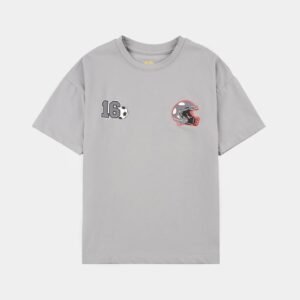 Bachaa Party-Boys Drop Soulder T-Shirt H/S FOOTBALL LEAGUE-GREY
