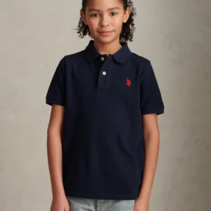 US Polo Assn Boys Dark Navy Polo Shirt